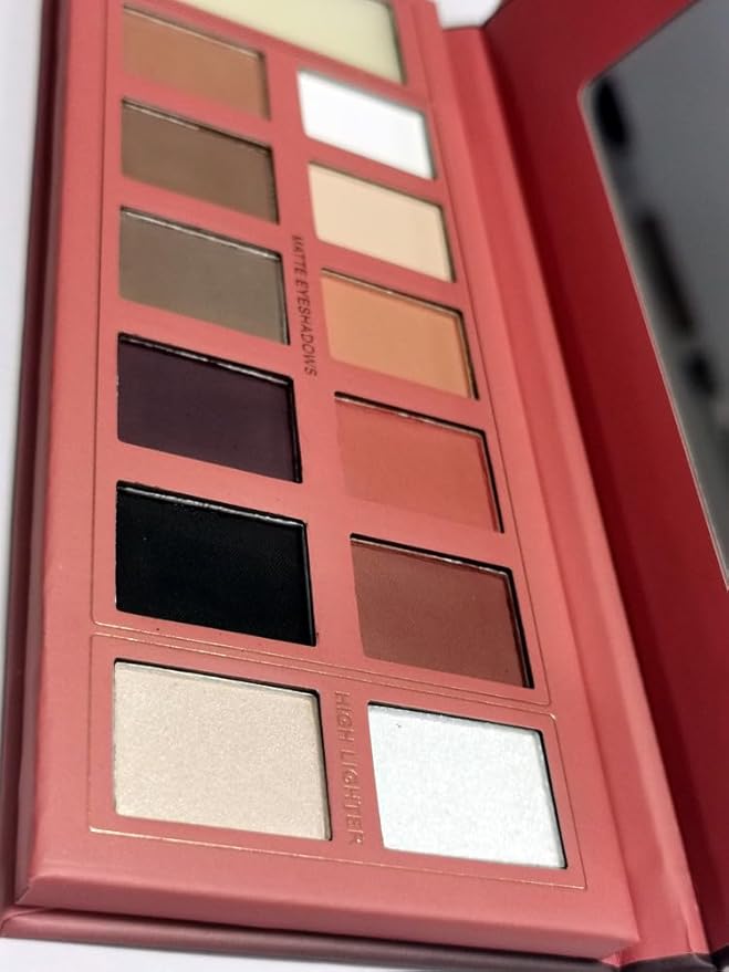 Eye Makeup Eyeshadow Palette with eye shadow primers black white highlighter Matte Shimmer Pallet 12 Natural Nude Colors Make Up Gift Kit-Velvo Beauty