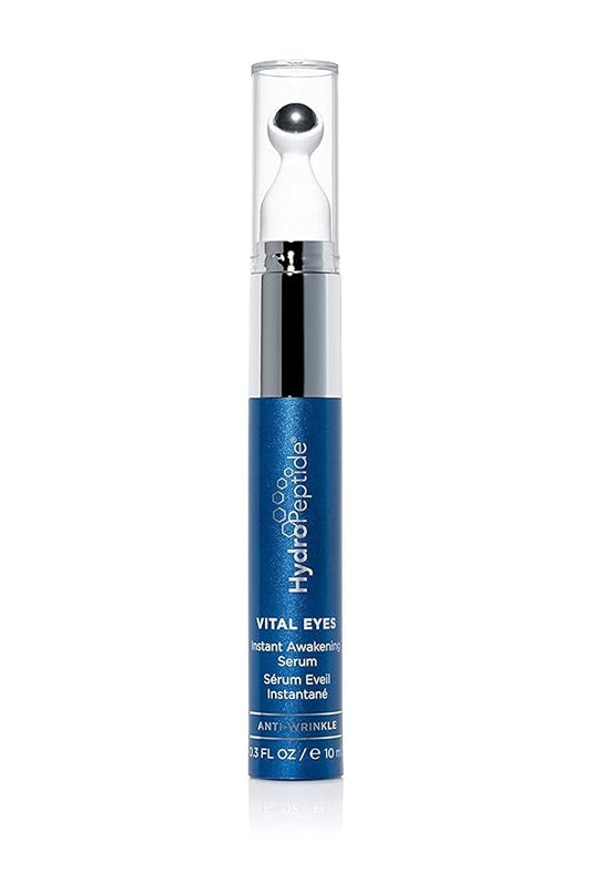 HydroPeptide Vital Eyes, Instant Awakening Serum, Cooling Rollerball, Hydrate and Brighten, 0.3 Ounce-Velvo Beauty