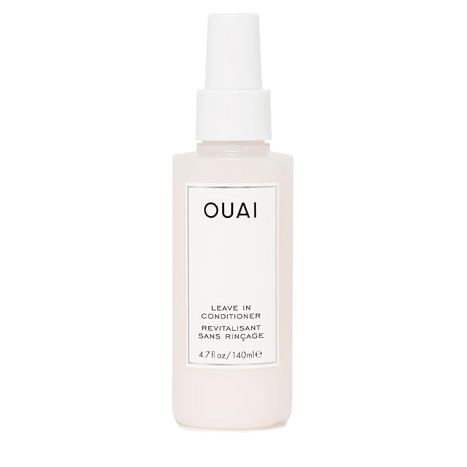 OUAI Leave In Conditioner & Heat Protectant Spray - Prime Hair for Style, Smooth Flyaways, Add Shine and Use as Detangling Spray - No Parabens, Sulfates or Phthalates (4.7 oz)-Velvo Beauty