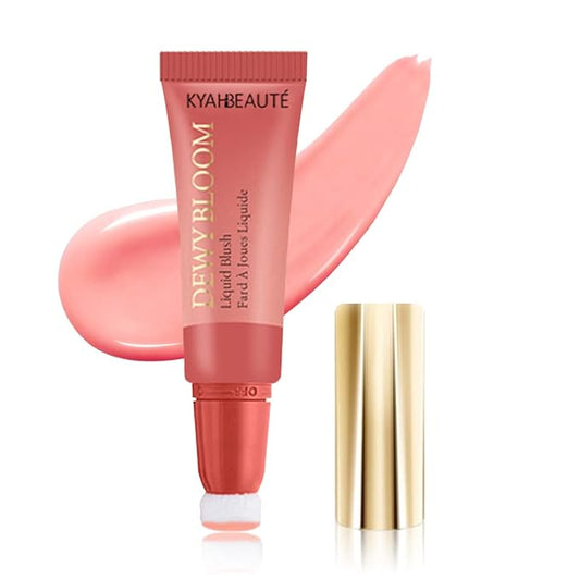Mysense Liquid Blush Makeup Wand, Soft Cream Blush for Cheeks Tint, Matte Blush Contour Wand with Cushion Applicator, Dewy Finish, Weightless, Natural-Looking, 101 Ravishing-Nude Pink, 0.34fl.oz-Velvo Beauty