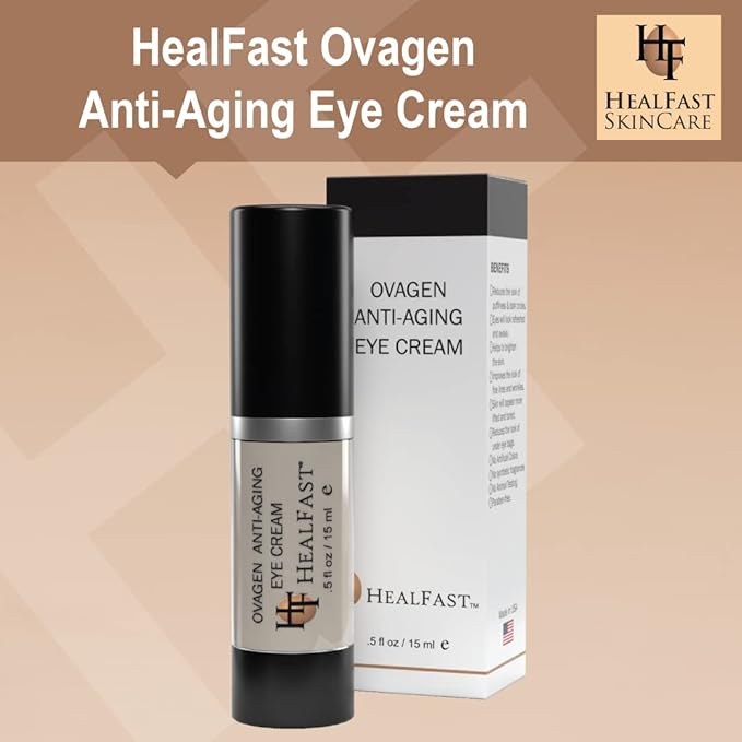 The Original Ovagen Anti-wrinkle Eye Cream with Retinol (.5 Oz) | Smooth Fine Lines and Hyaluronic Acid to Brighten Dark Circles and De-Puff Bags Skincare-Velvo Beauty