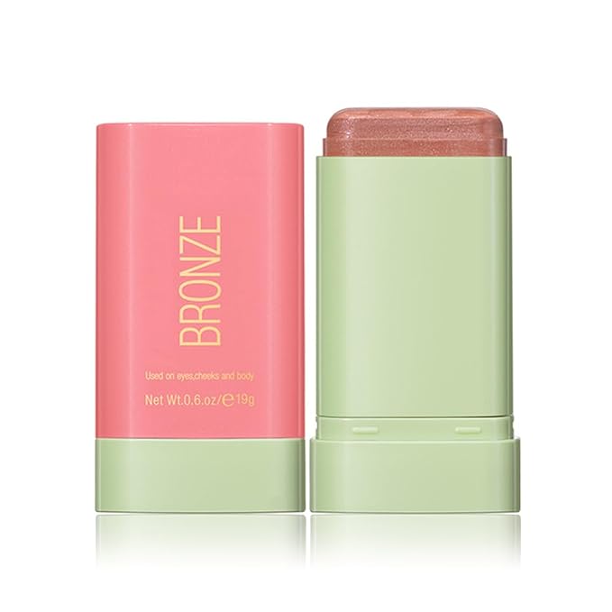 Multi-Purpose Makeup Blush Stick, 3-in-1 Beauty Tinted Solid Blush Stick For Cheeks, Lips And Eyes Waterproof Natural Cream Blush Stick With Long-Lasting Moisturizing Formula (#1Warm Glow)-Velvo Beauty