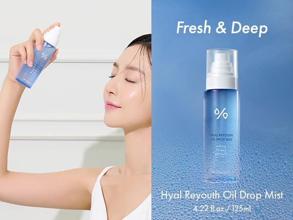leegeehaam Dr.Ceuracle Hyal Reyouth Oil Drop Mist (125ml / 4.22 fl. oz.) - Facial Serum Mist with Hyaluronic Acid, Panthenol, Fructan, Soothing and Hydrating for All Skin Types-Velvo Beauty