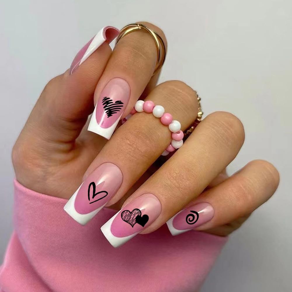 Abstract Lady Face Pattern Nail Stamping Plates Set 2pcs Flower Leaf Graffiti Fun Nail Stamper Plate Figure Rose Star Heart Nail Stamp Plates Geometry Graffiti Striped Nails Art Template Plates Mold-Velvo Beauty