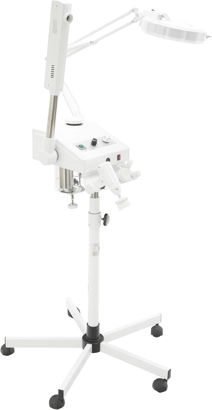 SKINACT Ozone Steamer, 5 Diopter Magnifying Lamp and Electronic Brush-Velvo Beauty