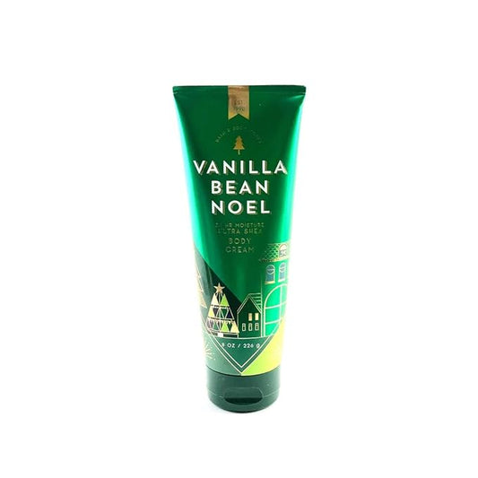 Bath & Body Works Vanilla Bean Noel Ultra Shea Body Cream, 8 Ounce, Multicoloured-Velvo Beauty