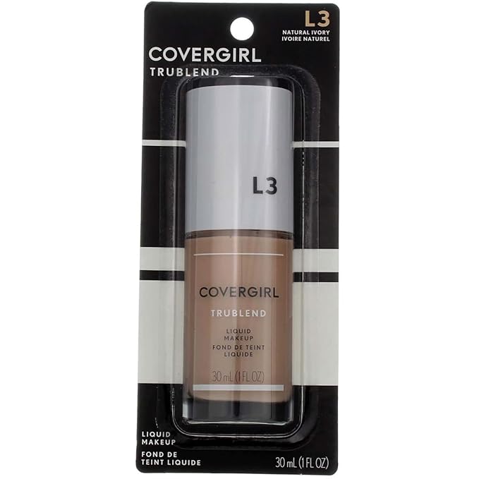 COVERGIRL Trublend Oil-Free Liquid Foundation, Lightweight, Dewy Finish, 1 Fl Oz, Hydrating Foundation, Moisturizing Foundation, Cruelty-Free Foundation, Blends Seamlessly, Won't Clog Pores-Velvo Beauty