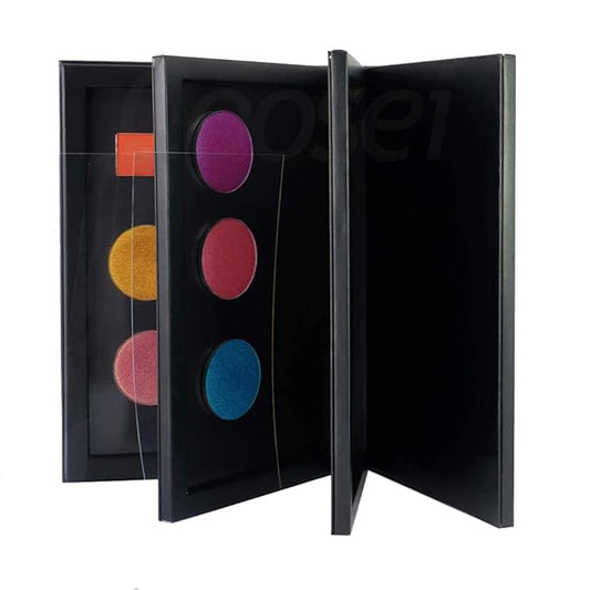 3-Layer Book Shaped Magnetic Eyeshadow Palette Large Empty Makeup Storage Box-Velvo Beauty