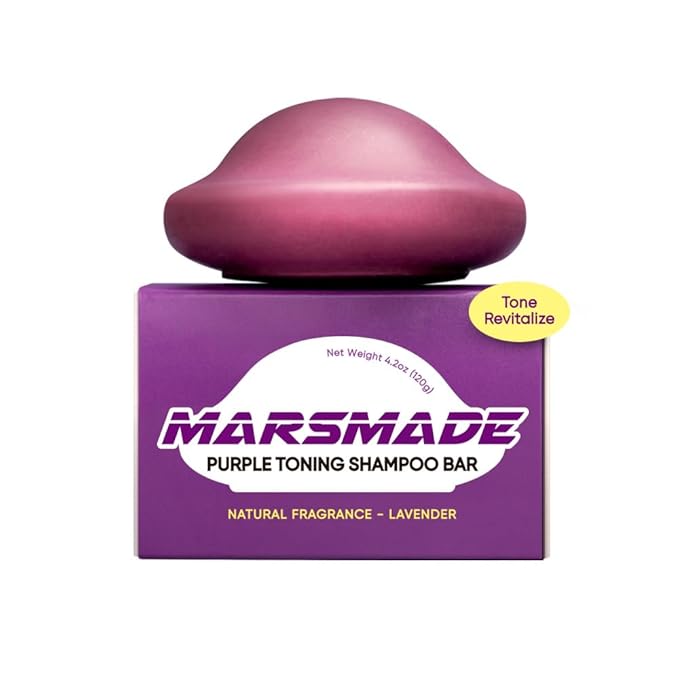 Purple Toning Shampoo Bar 2.0 - Hydrating & Moisturizing Natural Hair Soap Bar Shampoo for Hair Color & Scalp Nourishment - Bathing Soap Solid Shampoo for All Hair Types (120g, 4.23oz)-Velvo Beauty