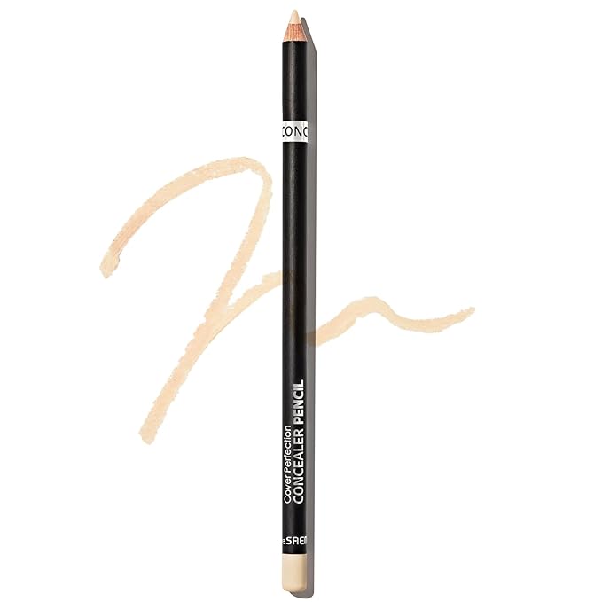 THESAEM Cover Perfection Concealer Pencil – Non Comedogenic spot Eraser - Conceal Blemish,Aging Spot,Acne&Freckle – Multi-Use Under Eye Concealer for Dark Circle,1.4g (0.5 Ice Beige)-Velvo Beauty