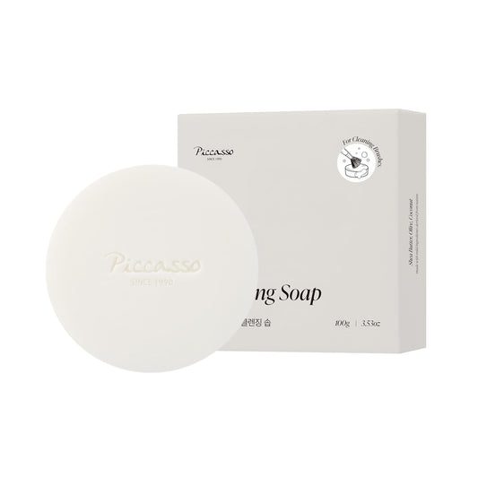 Piccasso Brush Cleaner – Makeup Brush Cleaner Cleanser Soap for Deep Cleaning, Gentle Brush Cleaner for Makeup Brushes, Professional Brush Cleaner Make Up Solid Cleanser-Velvo Beauty