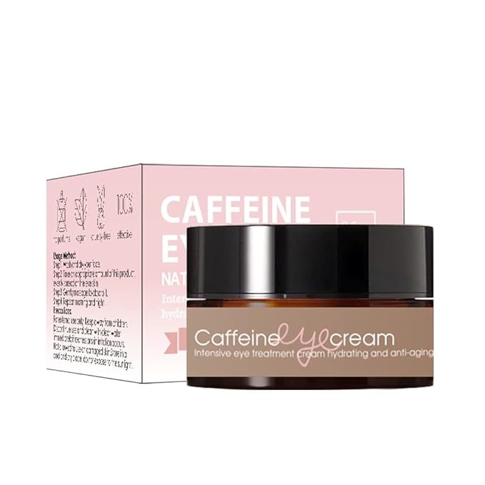 Natural Caffeine Eye Cream serum With Collagen,Hyaluronic Acid for Dark Circle and Puffiness,Great Under Eye Cream for Anti Aging,Eye Lift Treatment for Men &Women 0.52oz-Velvo Beauty