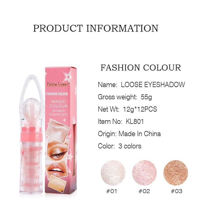 AKARY Shimmer Highlighter Powder, Fairy Polvo De Hadas Highlighter Powder & Blush Stick, Instant Glow Luminizer Duo, Glitter Body Face Hair High Gloss Stick, Sparkle Smudge-Proof Highlighter Stick Party Makeup (C-#01)-Velvo Beauty