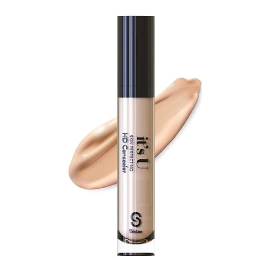Sistar it's U Skin Perfecting HD Concealer Full Coverage Lightweight Long Lasting Correcting Liquid Contour Cover Masker Makeup 5 ml / 0.17 fl. oz (Light)-Velvo Beauty