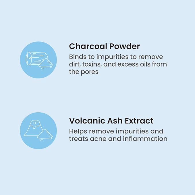 FACETORY K Beauty Face Mask Skin Care - LET'S TALK DETOX PURIFYING Sheet Mask with Charcoal & Volcanic Ash | Pore Refining Charcoal Face Mask (5 Pack)-Velvo Beauty