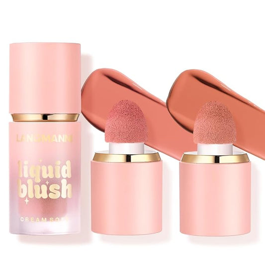 Jolilab Liquid Blush - High Pigment, Long - Lasting, Buildable Color for a Natural Glow(#3+4)-Velvo Beauty