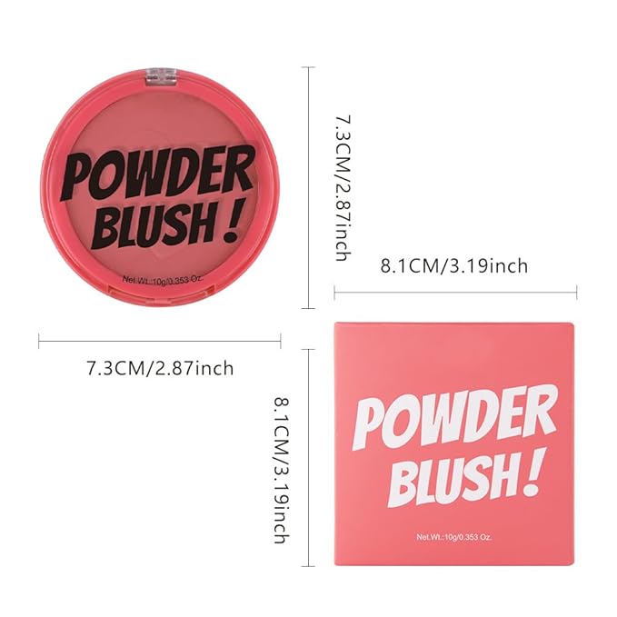 Rose Bean Paste Matte Single Pressed Cheeks Face Blushes Makeup Palette, Rose Bean Monochrome Cream Blushes Palette Makeup for Older Women, Natural Pigmented Paleta de rubores monocromática 04-Velvo Beauty