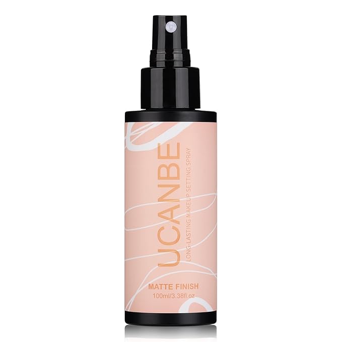 UCANBE Ultra Matte Makeup Setting Spray for Oily Skin, Long Lasting Finishing Spray for Face Make Up, Weightless Mattifying Setting Mist, 3.38 Fl.oz-Velvo Beauty