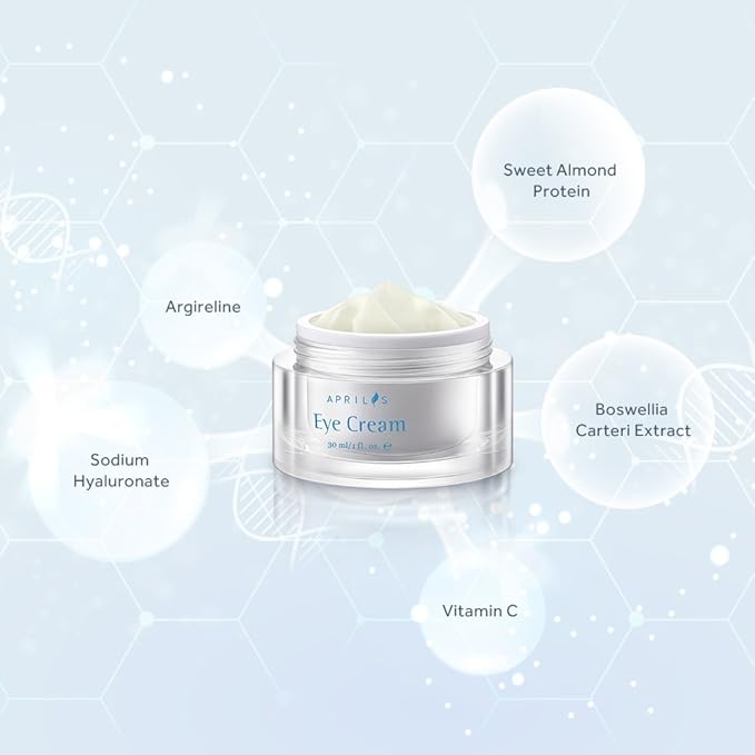Anti-Aging Eye Cream, the Most Effective Eye Cream with Argireline for Instant Firming and Long-Term Reduction of Dark Circles, Puffiness, Wrinkles and Bags, 30 ml, 1 fl. oz-Velvo Beauty