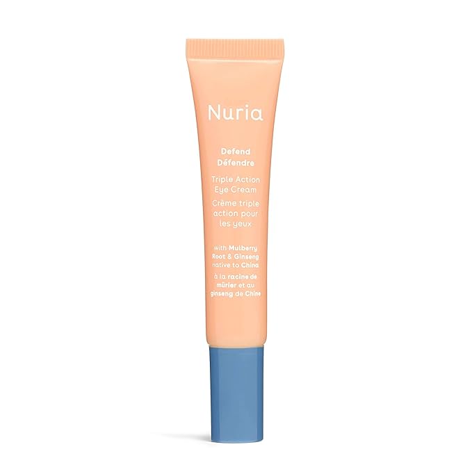 Nuria - Defend Triple Action Eye Cream for Dark Circles, Puffiness and Fine Lines, Nourishing Under Eye Cream with Ginseng and Mulberry Root, 15mL/0.5 fl oz-Velvo Beauty