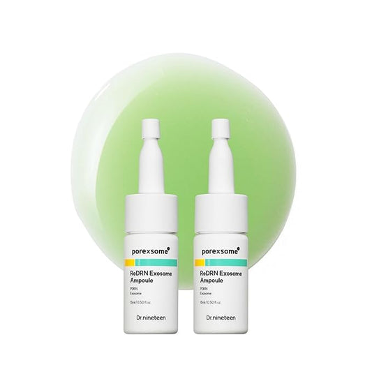 ReDRN Exosome AmpouleㅣBiome PDRN 750,000ppm + Retinol + ExosomeㅣFace Serum for Pore Tightening & FirmingㅣKorean Skin Care (0.50 fl.oz. X 2EA)-Velvo Beauty