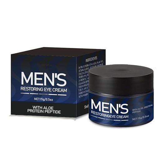 Men's Restoring Eye Cream Under Eye Cream for Dark Circles & Puffiness, Delay Aging Process of Eye Skin, Hydrating & Moisturizing, Reduces Puffiness, and Fine Lines-Velvo Beauty
