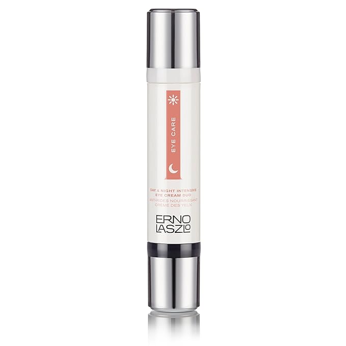 Erno Laszlo Day & Night Anti-Wrinkle Intensive Eye Cream, Mature Skincare, Anti-Aging Eye Cream Helps with Dark Circles, Fine Lines, Crow’s Feet, 2 x 0.27 Fl. Oz.-Velvo Beauty