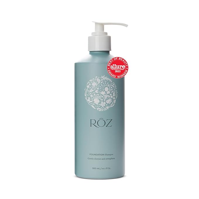 RŌZ Foundation Shampoo For All Hair Types & Textures | Hydrating, Balancing & Cleansing For Healthy Hair| Vegan, Color-Safe, Free of Silicone, Paraben, SLS | Strengthens & Nourishes 10.1 oz/300 mL-Velvo Beauty