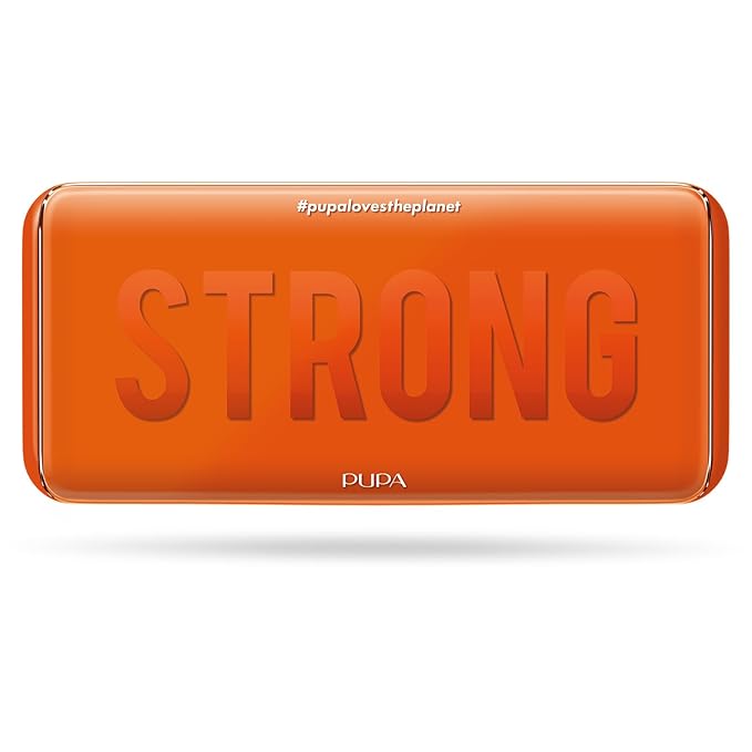 Pupa Milano Make-Up Palette M, 004 Orange, 0.42 oz - Eyeshadow Palette with Matte, Shimmer, Metallic Finishes - Highly Pigmented Eyeshadow, Blush Palette - 11 Blendable Eye Makeup Shades - Talc-Free-Velvo Beauty