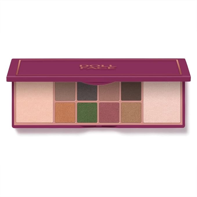 Doll Face, 10-Shade Matte & Shimmer Palette Avant Glam, 0.53 Ounce-Velvo Beauty