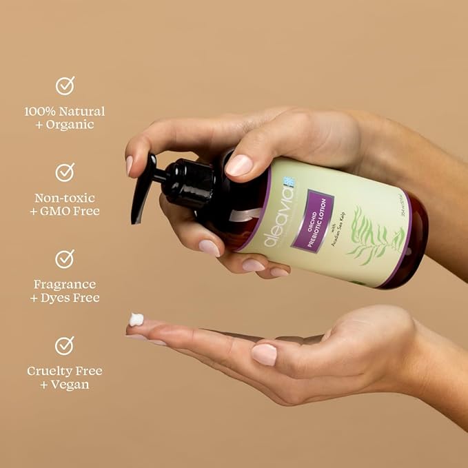 Aleavia Orchid Prebiotic Body Lotion – Lightly Scented, All-Natural Moisturizing Body Lotion with Organic Essential Oils for Soft, Smooth Skin – 12 Oz-Velvo Beauty