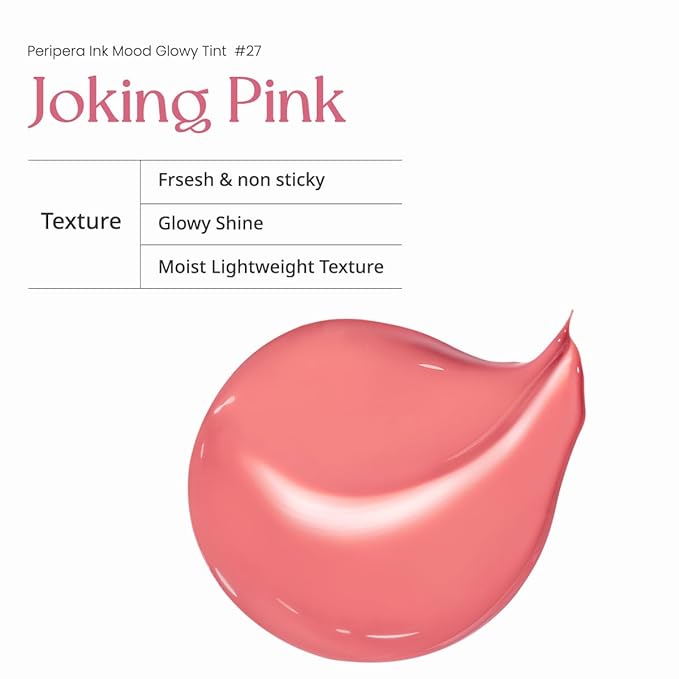 Peripera Ink Mood Glowy Tint (027 JOKING PINK)-Velvo Beauty