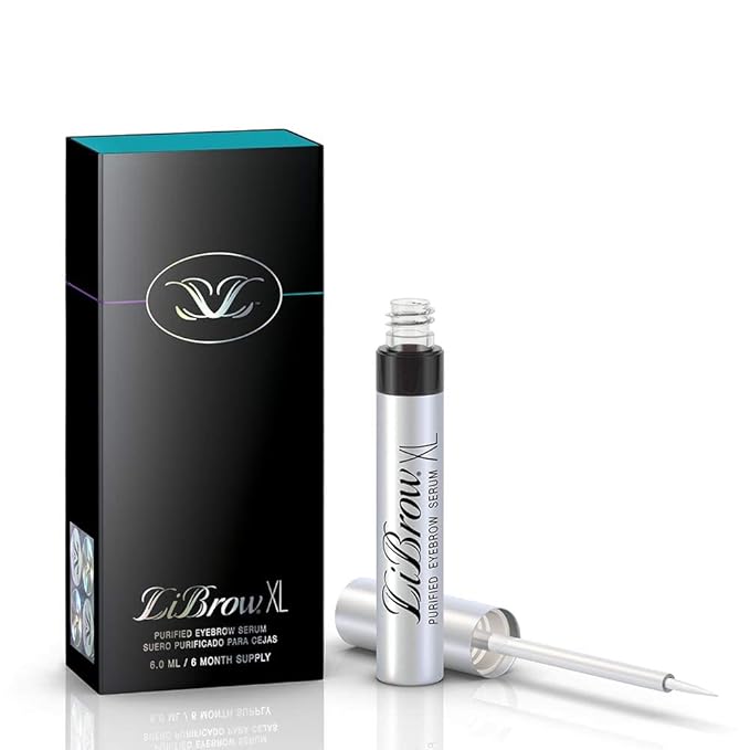 LiBrow® Purified Eyebrow Physician-Formulated Serum XL for Fuller & Thicker Looking Eyebrows | Natural Eyebrow Enhancer Safe for Sensitive Skin | 6-Month Supply (6ml)-Velvo Beauty