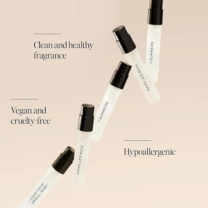 Dime Beauty Perfume Sampler, Hypoallergenic, Clean Perfumes, Eau de Toilette For Women (Set of 5, 2 ml)-Velvo Beauty