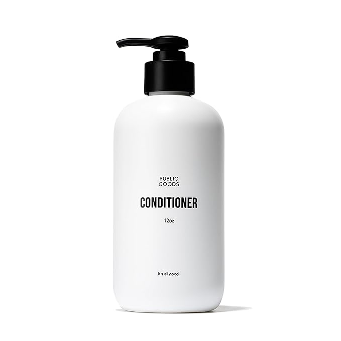 Public Goods Conditioner for Women & Men | Natural Conditioner to Protect & Moisturize Dry Hair | Made with Organic Essential Oils | Sulfate & Paraben Free | Vegan Friendly | 12 Fl Oz Bottle-Velvo Beauty