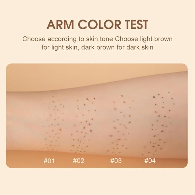 Freckle Pen Face Concealer Point Out Natural Waterproof Longlasting Freckle Makeup 2 Pcs Light Brown & Chestnut-Velvo Beauty
