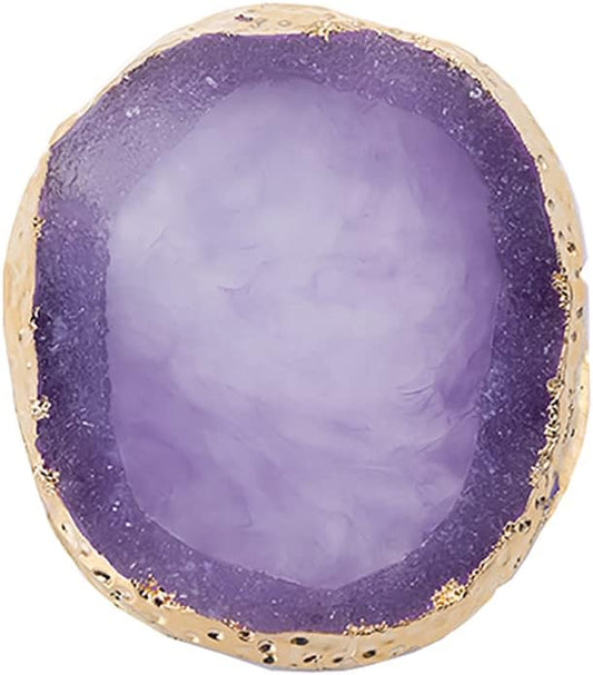 Resin Nail Art Palette Cosmetic Mixing Palette Nail Gel Polish Colors Mixing Pallet Makeup Palette Tray Purple-Velvo Beauty