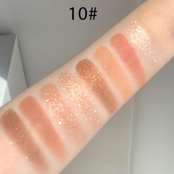 Eyeshadow Palette Makeup- 9 Colors Naked Pink Eyeshadow Palette Matte Shimmer Korean Natural Eye Shadow palettes Highly Pigmented Naturing-Looking Long Lasting (10#)-Velvo Beauty