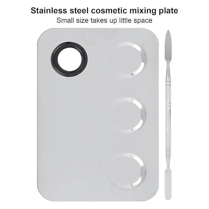 Makeup Palette, Professional Makeup Palette Cosmetic Mixer Cosmetic Palette Makeup Coloring Tools Makeup Tool With Spatula Suitable for Mixing Cosmetic Colors-Velvo Beauty