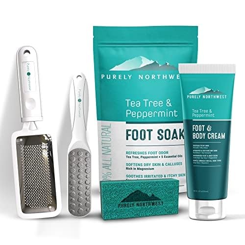 Super Size 8 OZ Extra Strength Natural Tea Tree & Peppermint Foot & Body Cream-Soothes Itching & Burning - Refreshing Odor Control & Sweat Barrier- Softens & Hydrates Rough Callused Skin-Velvo Beauty