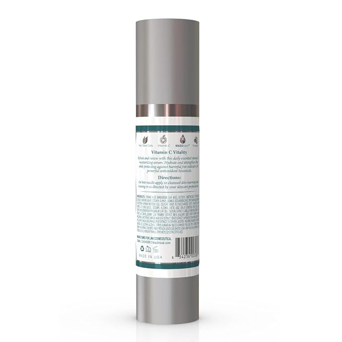 Lira Clinical BIO Hydra C Serum – Vitamin C Face Serum with Citric Acid and Plant Stem Cells – Hydrates Skin and Reduces Visible Signs of Aging – Daily Skincare Solution with Antioxidants - 50 ml-Velvo Beauty