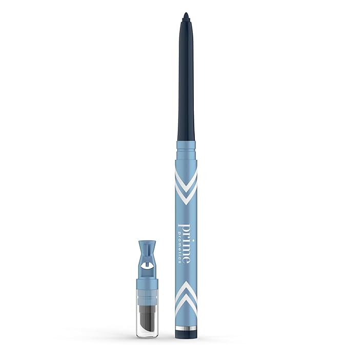 PrimeEyes Glide Eyeliner for Mature Women – Water-Resistant, Long-Stay and Mess-Proof – Gel Cream Texture, Discreet Sharpener and Effective Smudger (Sapphire (blue))-Velvo Beauty