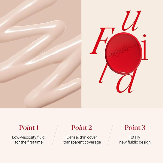 Espoir Be Velvet Fluid Foundation #20 Vanilla 1.05oz | Luxurious Velvet Finish | Thin, Dense Coverage Matte Foundation | Long-Lasting Hydrated Radiance Liquid Foundation | Korean makeup Foundation-Velvo Beauty