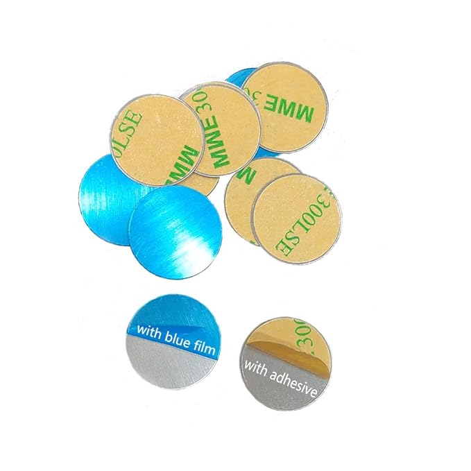 50pcs Metal stickers adhesive set magnetic strips with adhesive backing iron circles for non-magnetism cosmetic eyeshadow pans aluminum bottom shadow accessories-Velvo Beauty