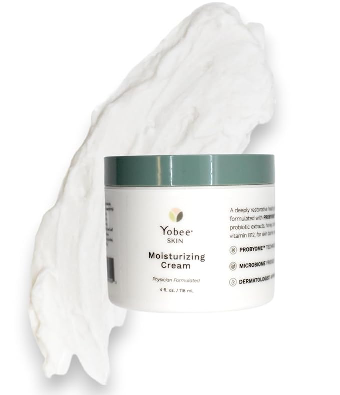 Yobee Body & Face Moisturizing Cream for Dry, Sensitive Skin | Probiotic extracts, Honey, Turmeric, Vitamin B12, Ceramides, Shea Butter | Fragrance Free | For Kids & Adults (3)-Velvo Beauty