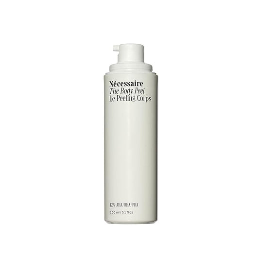 Nécessaire The Body Peel. Resurfacing Serum for KP, Ingrowns, Strawberry Skin and Discoloration. 10% AHA, 1% BHA, 1% PHA, Peeling Peptide. Dermatologist-Tested. Hypoallergenic. Non-Comedogenic. 150ml-Velvo Beauty