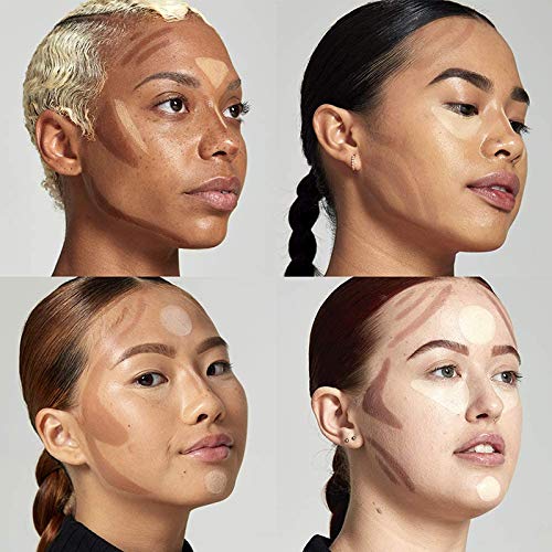 2023 Upgrade Contour Stick, 2 Colors Double-end Contour Highlighter Stick Contour Stick Face Highlighter Contour Makeup Contouring Sticks Cream Concealer (Lotus, Light Brown)-Velvo Beauty