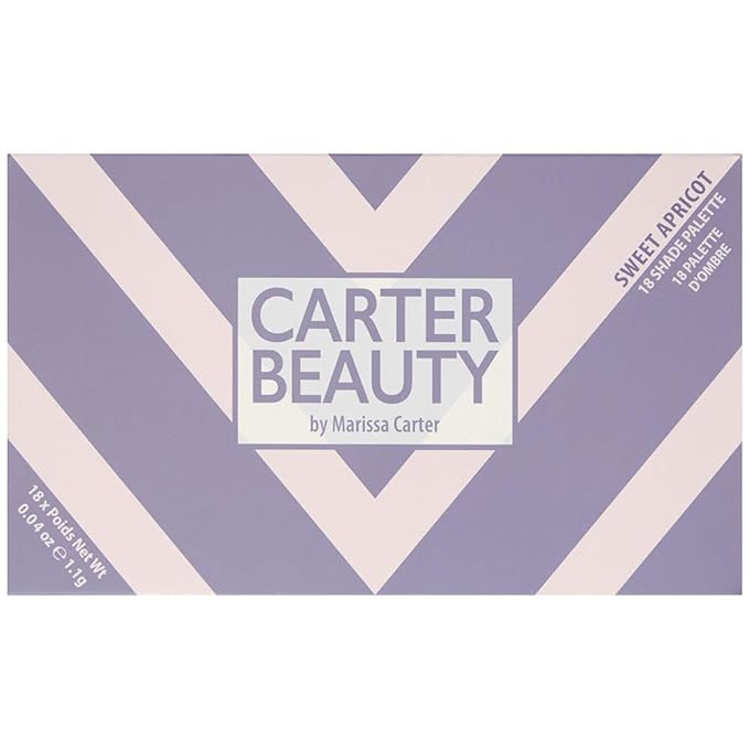 Carter Beauty 18 Shade Eyeshadow Palette | Long Lasting Eye Shadow Makeup | Shimmer & Matte Vibrant Colors (Sweet Apricot)-Velvo Beauty
