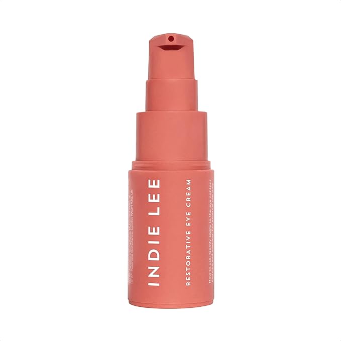 Indie Lee Restorative Eye Cream - Anti Aging Under Eye Cream for Wrinkles, Hydrating Dark Circle Corrector, Puffy Eyes Treatment with Hyaluronic Acid, Conditioning Algae & Licorice Root (0.5oz / 15ml)-Velvo Beauty