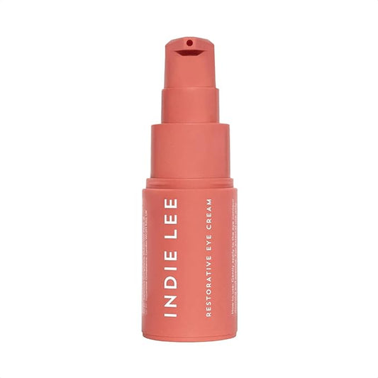 Indie Lee Restorative Eye Cream - Anti Aging Under Eye Cream for Wrinkles, Hydrating Dark Circle Corrector, Puffy Eyes Treatment with Hyaluronic Acid, Conditioning Algae & Licorice Root (0.5oz / 15ml)-Velvo Beauty